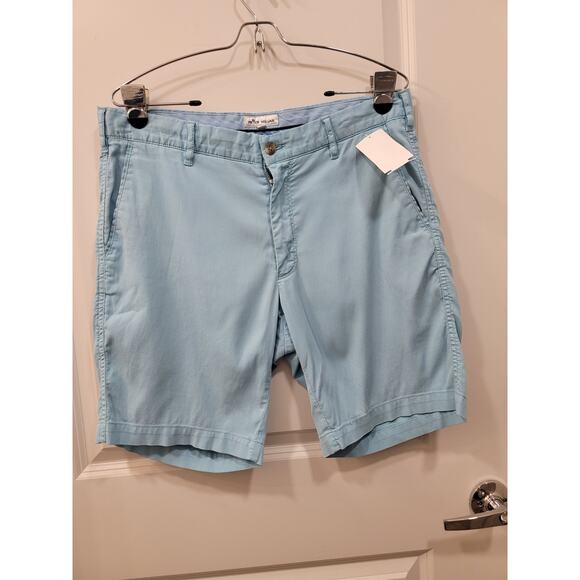 Peter Millar Bedford Cotton Stretch Solid Classic Fit Shorts - Picture 2 of 7